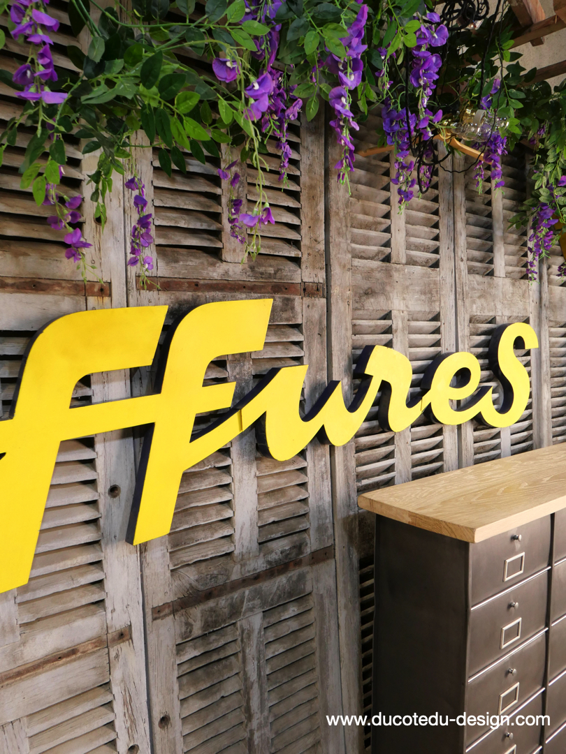 Enseigne Métal Pour Salon De Coiffure – Déco Rétro Atelier, Loft